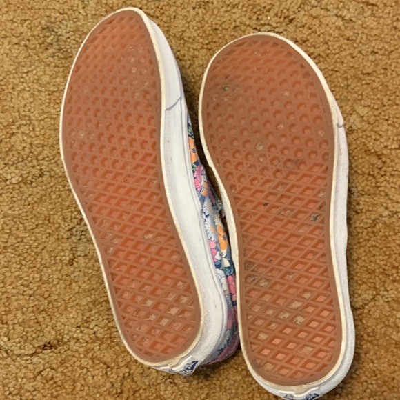 Vans Colorful Floral Slip-On Shoes - Picture 4 of 5